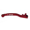 BRAKE LEVER ELITE FORGED TRIALS AJP 2 HOLE, INC ADJUSTER RED/RED  LONG